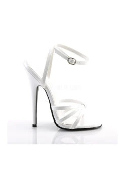 DOMINA-108 Sandal | White Patent -Coquettes Lingerie Store domina 108 sandal white patent sandals devious sexyshoescom 5