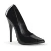 DOMINA-420 Pump | Black Patent -Coquettes Lingerie Store domina 420 pump black patent pumps devious sexyshoescom