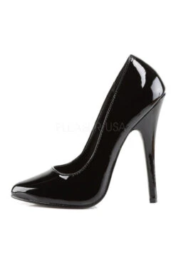 DOMINA-420 Pump | Black Patent -Coquettes Lingerie Store domina 420 pump black patent pumps devious sexyshoescom 3