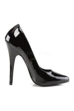 DOMINA-420 Pump | Black Patent -Coquettes Lingerie Store domina 420 pump black patent pumps devious sexyshoescom 5
