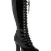 EASY Knee Boot | Black Patent -Coquettes Lingerie Store easy knee boot black patent knee boots ellie shoes sexyshoescom