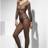 FEVER Fishnet Body Stocking | Black -Coquettes Lingerie Store fishnet body stocking black thigh high hosiery fever sexyshoescom