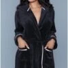 Fluffy Two Pocket Short Robe -Coquettes Lingerie Store fluffy two pocket short robe robes bewicked black sexyshoescom