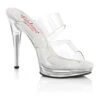 GLORY-502 Slide | Clear Vinyl -Coquettes Lingerie Store glory 502 slide clear vinyl slides fabulicious clear sexyshoescom