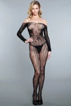 Long Sleeve Lace Bodystocking