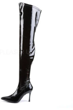 LUST-3000 Thigh Boot | Black Patent -Coquettes Lingerie Store lust 3000 thigh boot black patent thigh boots funtasma sexyshoescom 3