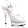 MAJESTY-508 Sandal | Clear Vinyl -Coquettes Lingerie Store majesty 508 sandal clear vinyl sandals fabulicious clear sexyshoescom