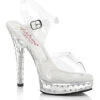 MAJESTY-508SDT Sandal | Clear Vinyl -Coquettes Lingerie Store majesty 508sdt sandal clear vinyl sandals fabulicious clear sexyshoescom