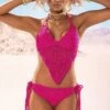Neon Crochet Halter Set -Coquettes Lingerie Store neon crochet halter set dancewear sets mapale sexyshoescom