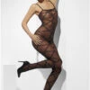 FEVER Sheer Body Stocking | Black -Coquettes Lingerie Store sheer body stocking black thigh high hosiery fever sexyshoescom