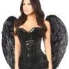Top Drawer 4 Piece Night Angel Corset Costume -Coquettes Lingerie Store top drawer 4 piece night angel corset costume costume corsets daisy corsets sexyshoescom